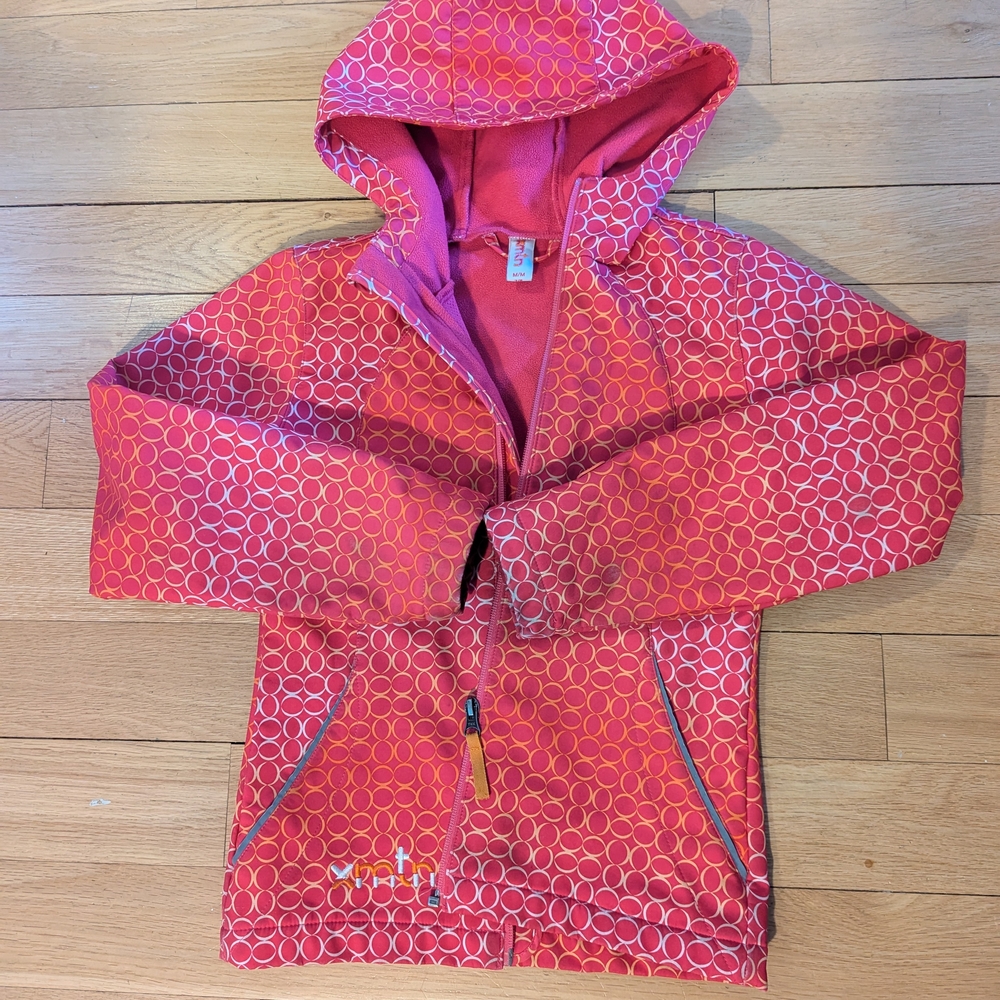 Kids Red Patterned Jacket